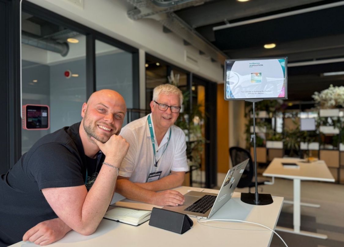 Felix Roick on the left and Gary Byrnes on the right, founders of Tao Climate